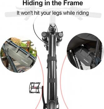 Preview: ROCKBROS Top Tube Bag Waterproof Bike Frame Bag Cycling Pouch Bicycle Bag Cycling Tools Storage Bag Large Capacity MTB Road Bike 4L